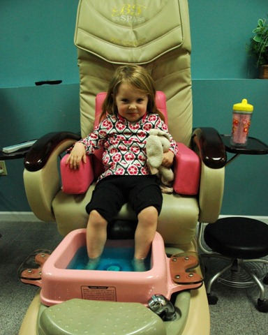 Meera's First Pedicure