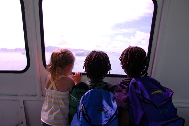 Travel - Ferry heading home - - the three