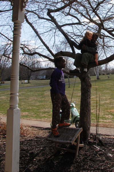 Owen and Meera sitting in a tree 2