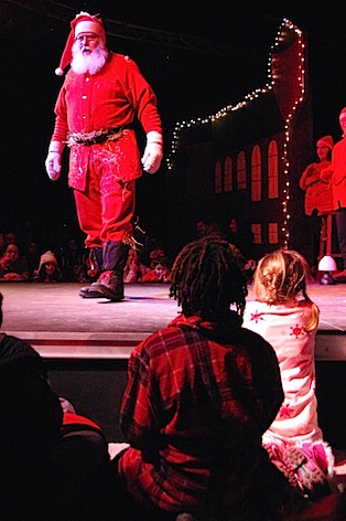 polar express santa arrives