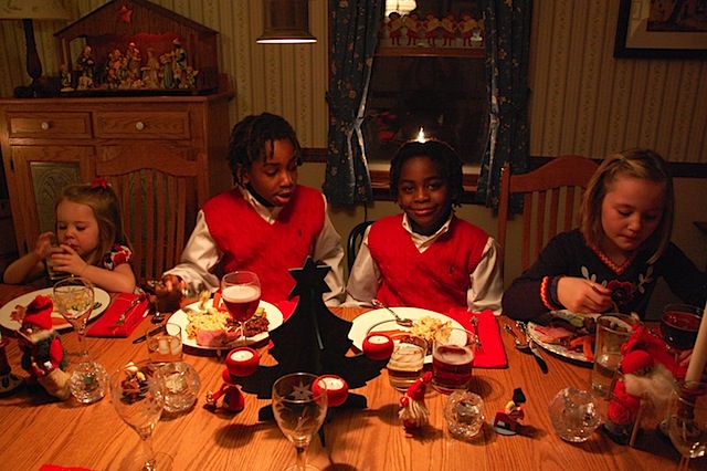 smorgasbord table