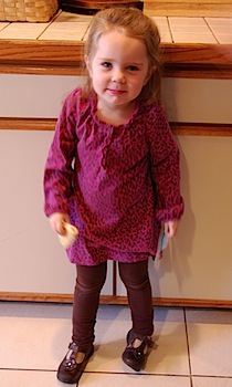 Meera ready for school