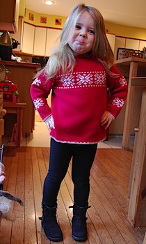 Meera red sweater