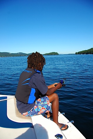 G Fishing O on boat