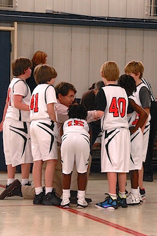 bball huddle