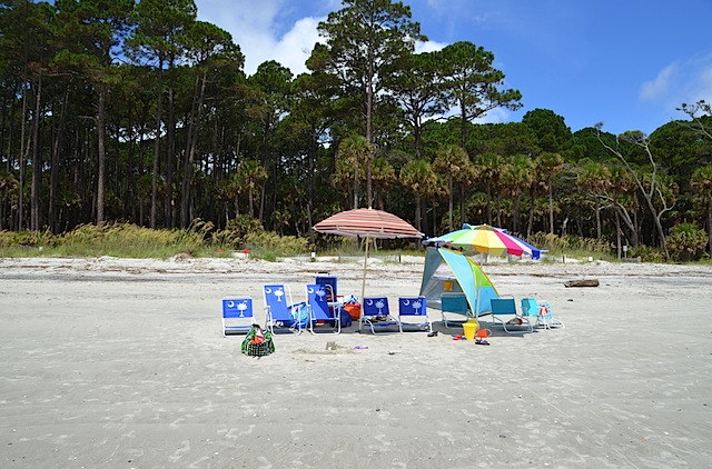 beach set up