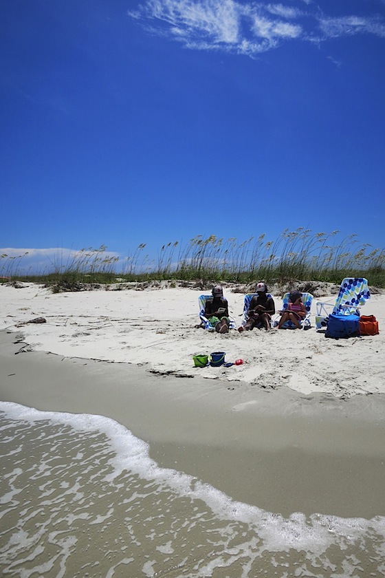 reading on beach 3